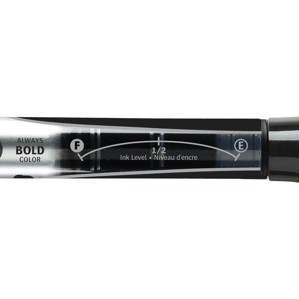 Dry Erase Marker, Fine Tip, Black, PK12 Low Odor