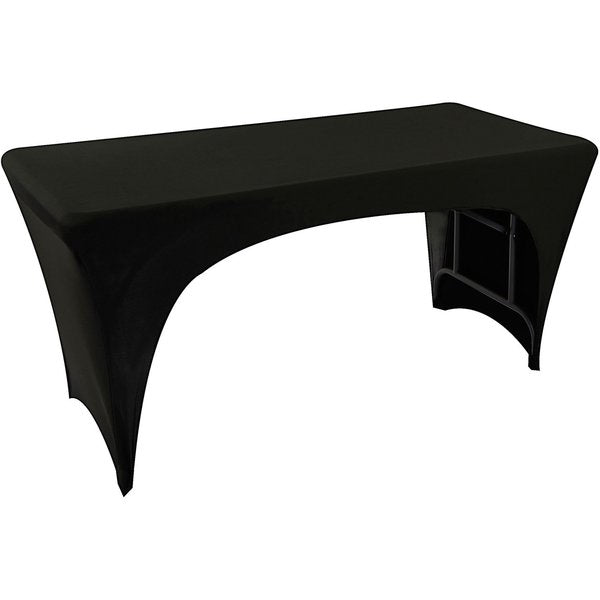 Stretch Fitted Table Cover, Black