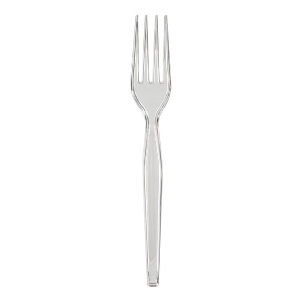 Disposable Fork, Crystal, Heavy Weight, PK1000