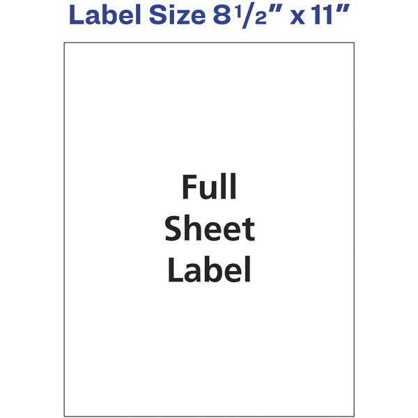 AveryÂ® Shipping Labels with TrueBlockÂ® Technology for Laser Printers 5165, 8-1/2