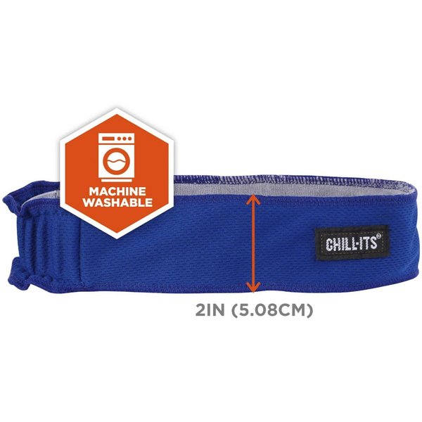 Headband, Blue, One Size, Terrycloth