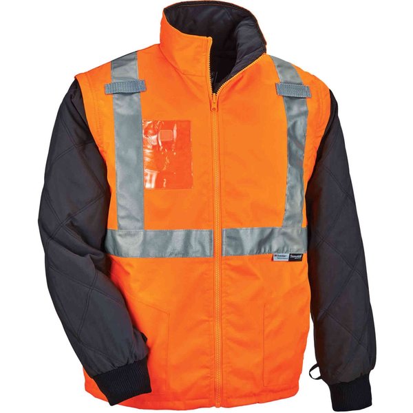 Convertible Thermal Jacket, Orange, XL