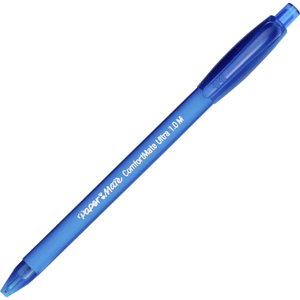 Retractable Ballpoint Pen, Medium 1.0 mm, Blue PK12