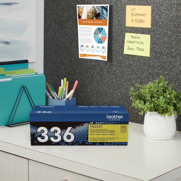Refurbished Compatible Toner For TN336Y, Yellow, 3.5K Pages