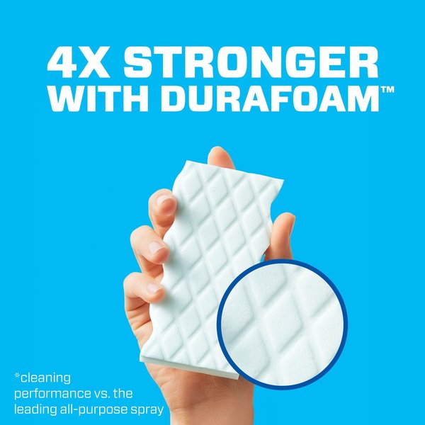Scrubber Sponge, Extra Durable, White, 4-3/5