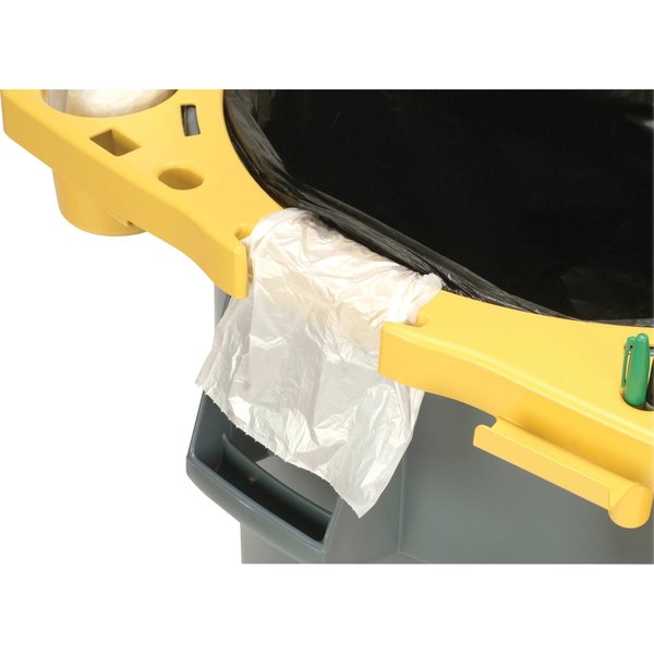 44 gal Rim Caddy, 26 1/2 in W/Dia, Yellow, Resin