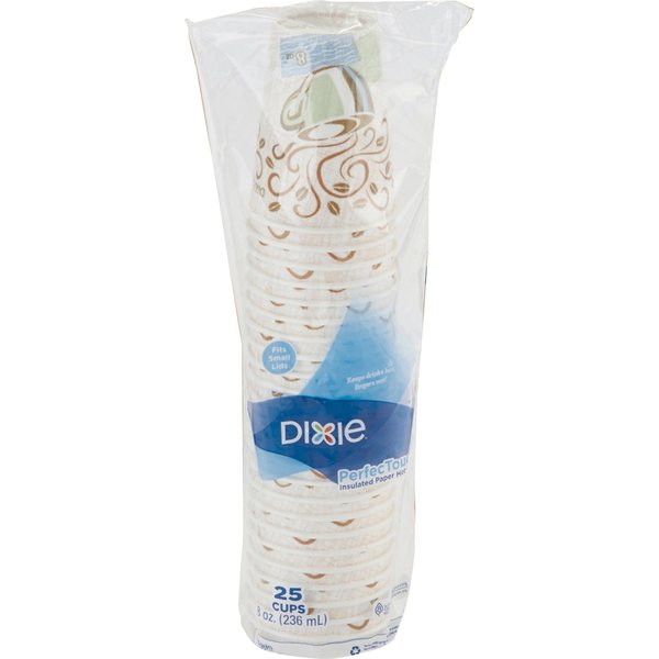 Disposable Hot cup 8 oz. White, Paper, Pk500