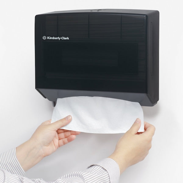 Scottfoldâ¢ Folded Towel Dispenser (09215), Black, 10.75