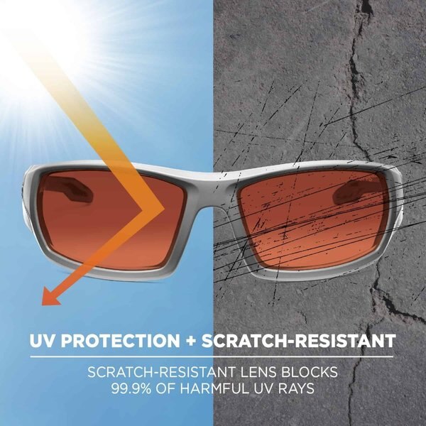 Polarized Safety Glasses, Copper Scratch-Resistant