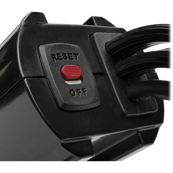 Surge Protector Outlet Strip, 15.0A, Black