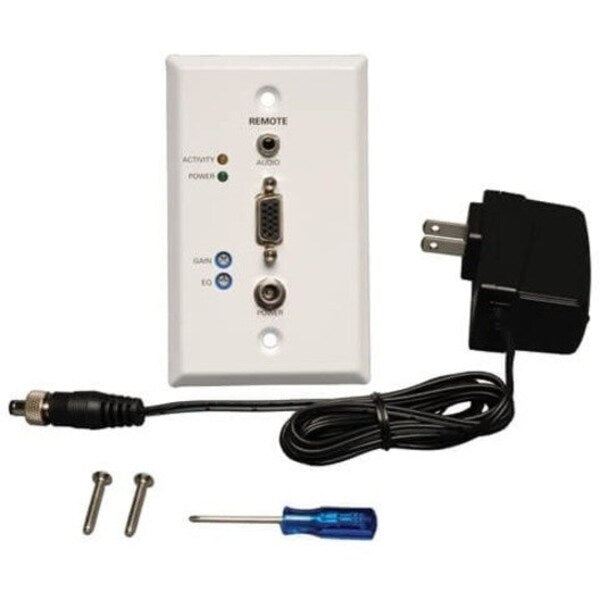 Display Extender Recvr, VGA, 3.5mm, Cat5e/6