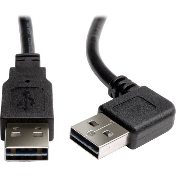 Reversible USB Cable, Black, 3 ft.