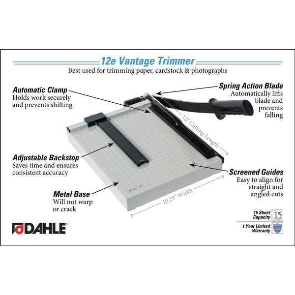 Vantage 12E Paper Trimmer, 12
