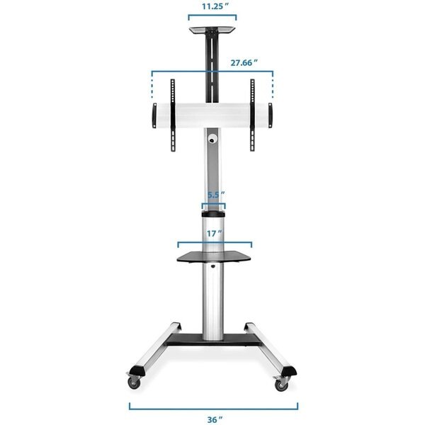 Mobile TV Cart W/ Shelf