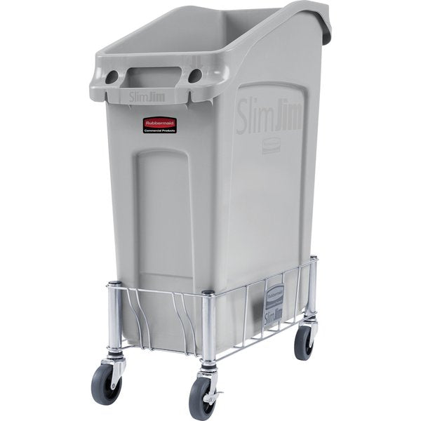 Container Dolly, 100 lb, Single, 9in H, Gray