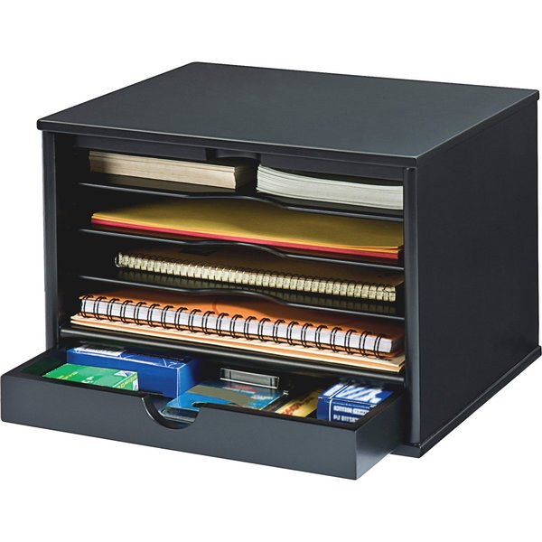 Desktop Organizer, Black, 5 Compartments