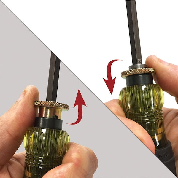 Screwdriver, Adjustable Length, SQ #1, #2 #1, #2 4