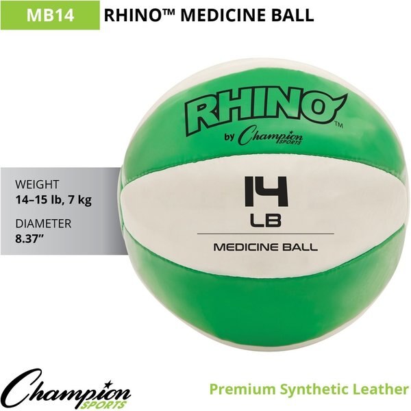 Leather Medicine Ball, 7 kg, 11