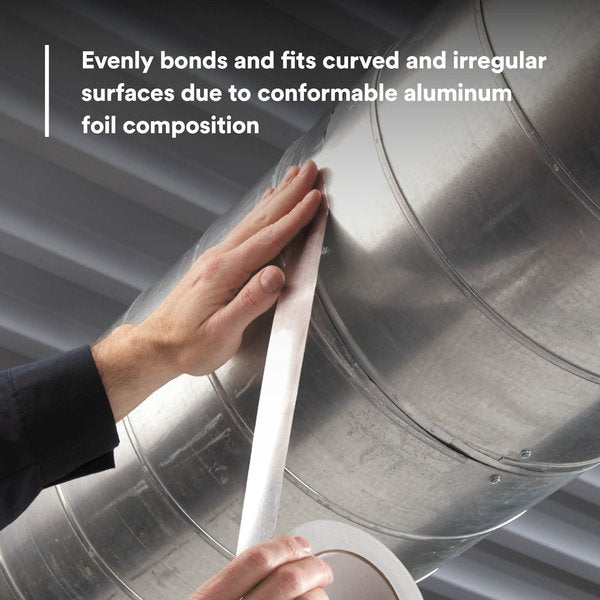 Foil Tape with Liner, 1-7/8inx49yd, Silver