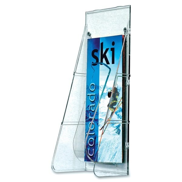 Leaflet Holder, 1 Compartment, Clear