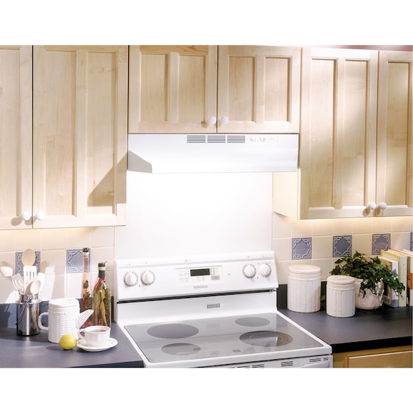 Hood, Duct Free, 24 In, White