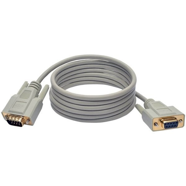 Serial Cable, Straight Thru, DB9 M/F, 6ft