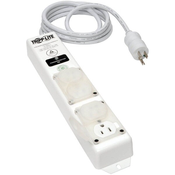 Surge Protector Strip, 4 Outlet, White