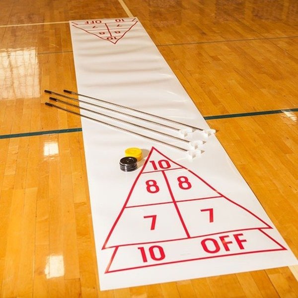 Economy Shuffleboard Set, Ct, Cues Discs