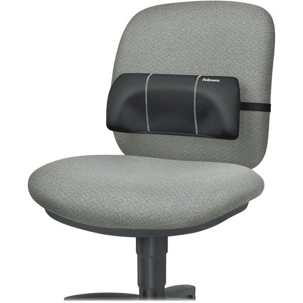 Lumbar Back Support, Fabric/Foam/Nylon Black