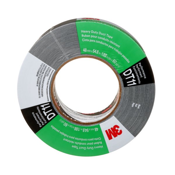 Duct Tape, Black, 11 mil, 54.8m L x 48mm W