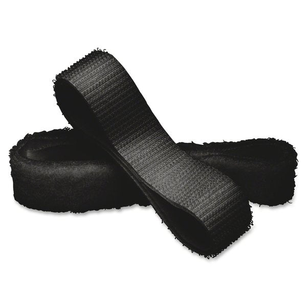 Reclosable Fastener, Acrylic Adhesive, 75 ft, 3/4 in Wd, Black