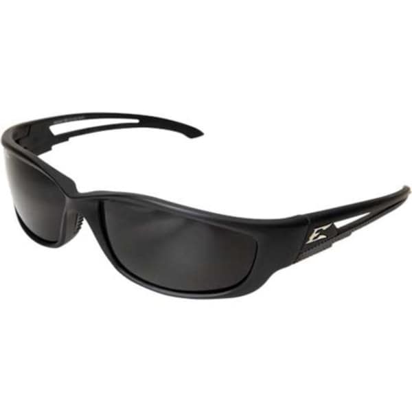 Polarized Safety Glasses, Wraparound Smoke Polycarbonate Lens, Scratch-Resistant