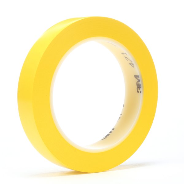 Vinyl Tape 471, Yellow, 1/4
