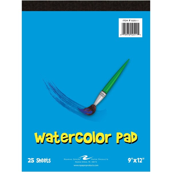 Case of Kids Watercolor Paper Pad, 9