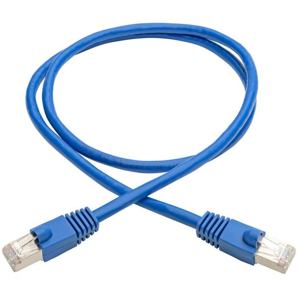 Cat6(a) Cable, Shielded (STP), Blue, 3ft
