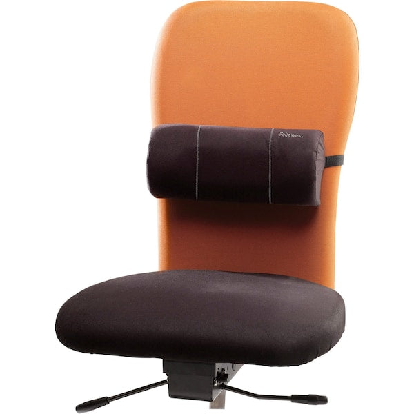Lumbar Back Support, Fabric/Foam/Nylon Black