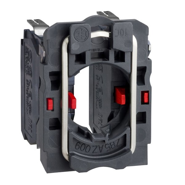 Single contact block with body/fixing co