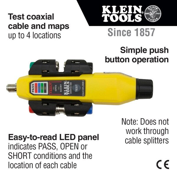 Cable Tester, Coax ExplorerÂ® 2 Tester with Remote Kit