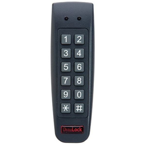 Access Keypad, Plastic, Blue, 6in. Hx2in. W