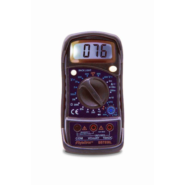 Manual ranging compact DMM w/backlit