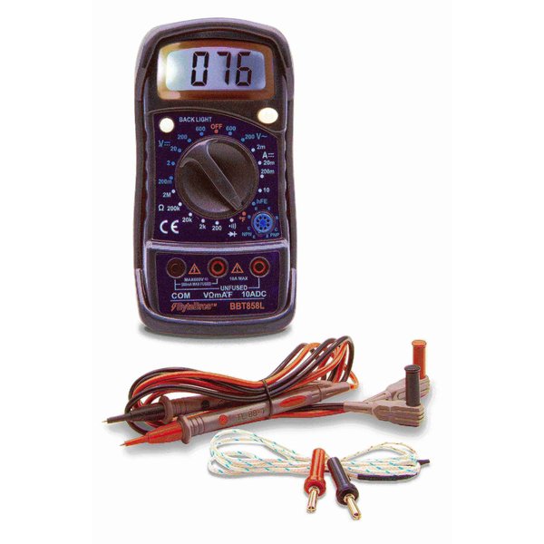 Manual ranging compact DMM w/backlit
