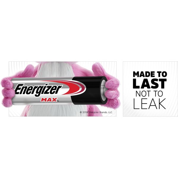 Energizer Max C Alkaline Battery, 1.5V DC, 4 Pack