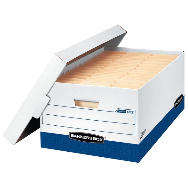 Banker Box, Lgl, 800Lb, Wht/Blu, PK12