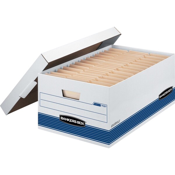 Banker Box, Lgl, 700Lb, Wht/Blue, PK12