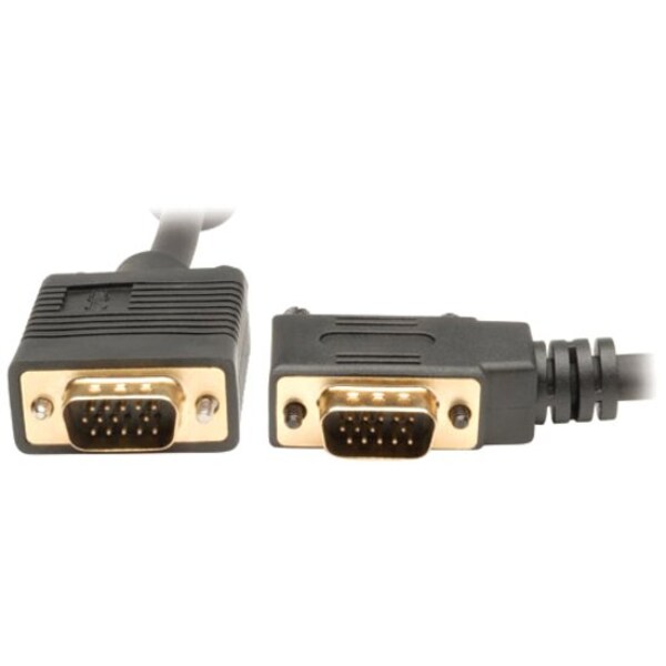 Coax Cable, VGA, HD15 M/M, RGB, 10ft