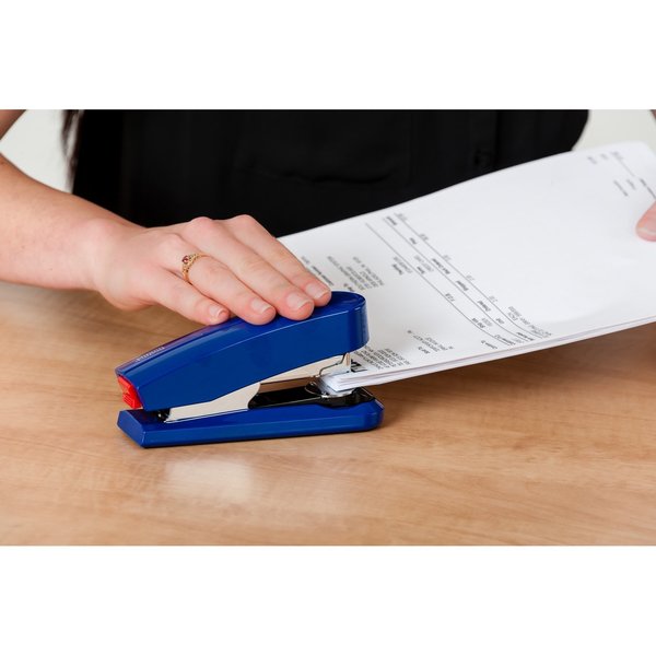 Compact Flat Clinch Stapler, B4, Blue