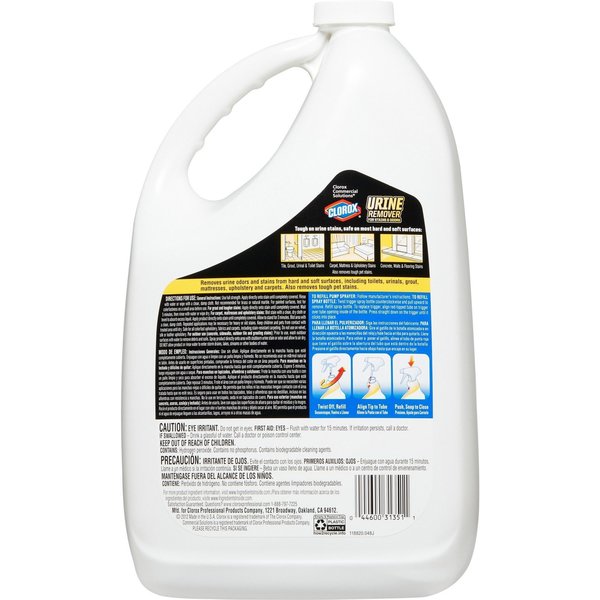Urine Remover, 128oz, Bottle, Floral, PK4