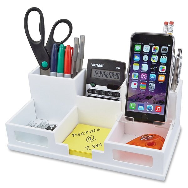 Desk Organizer, White