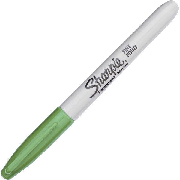 Permanent Marker, Fine Tip Green PK12