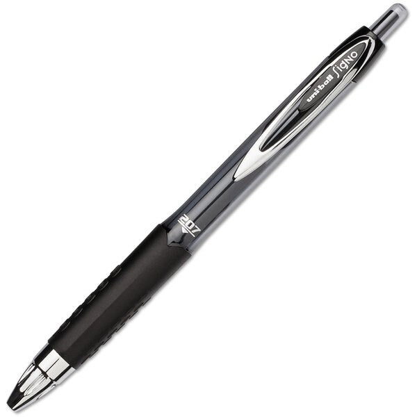 Pen, Gel, 207, Retrct, 0.7Mm, Bk, PK12